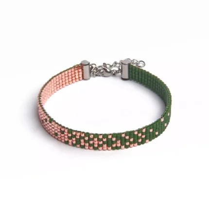 zeleno roze zlatna nanogica Joy