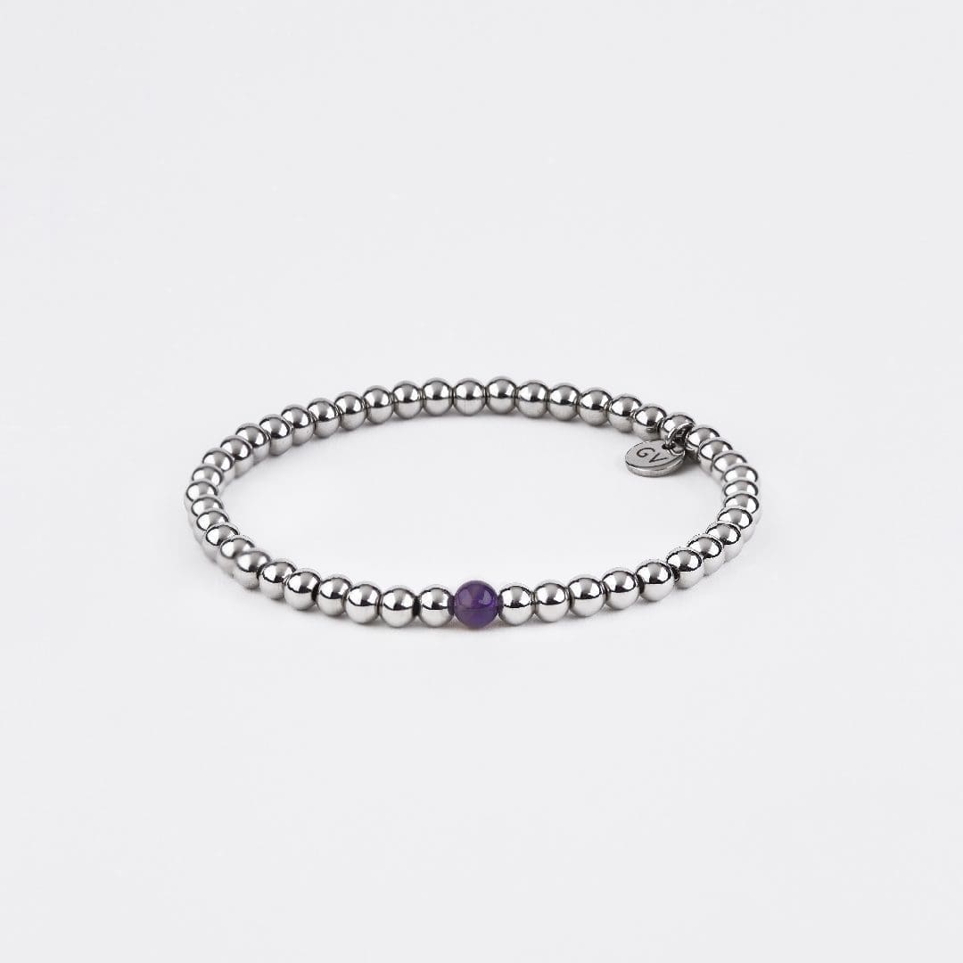 narukvica crystal mini srebrna ametist narukvica crystal mini srebrna ametist