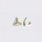minđuše Mono mint srebrne